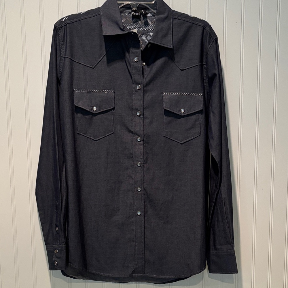 NWT Men's Cruel Western Style Shirt Size M
